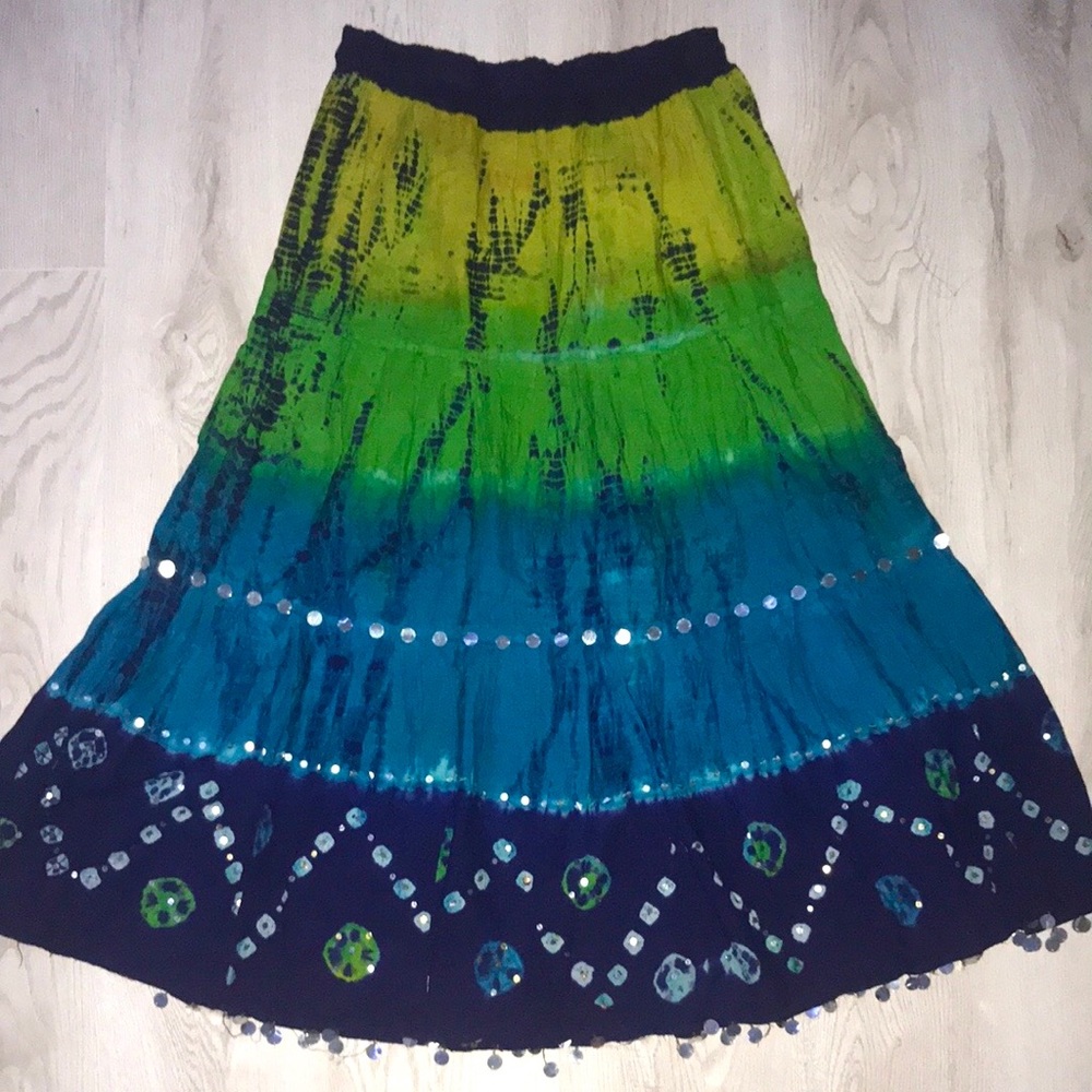 Colorful Midi Skirt